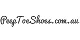 Peep toe shoes